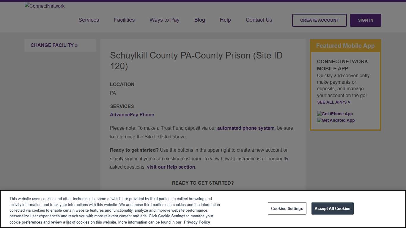 Schuylkill County PA-County Prison ConnectNetwork