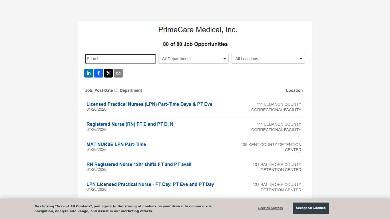 PrimeCare Medical, Inc. - Job Opportunities
